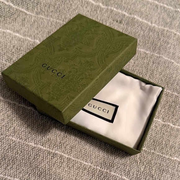 Gucci authentic dark blue  Tan GG Card Holder like new - Picture 8 of 9